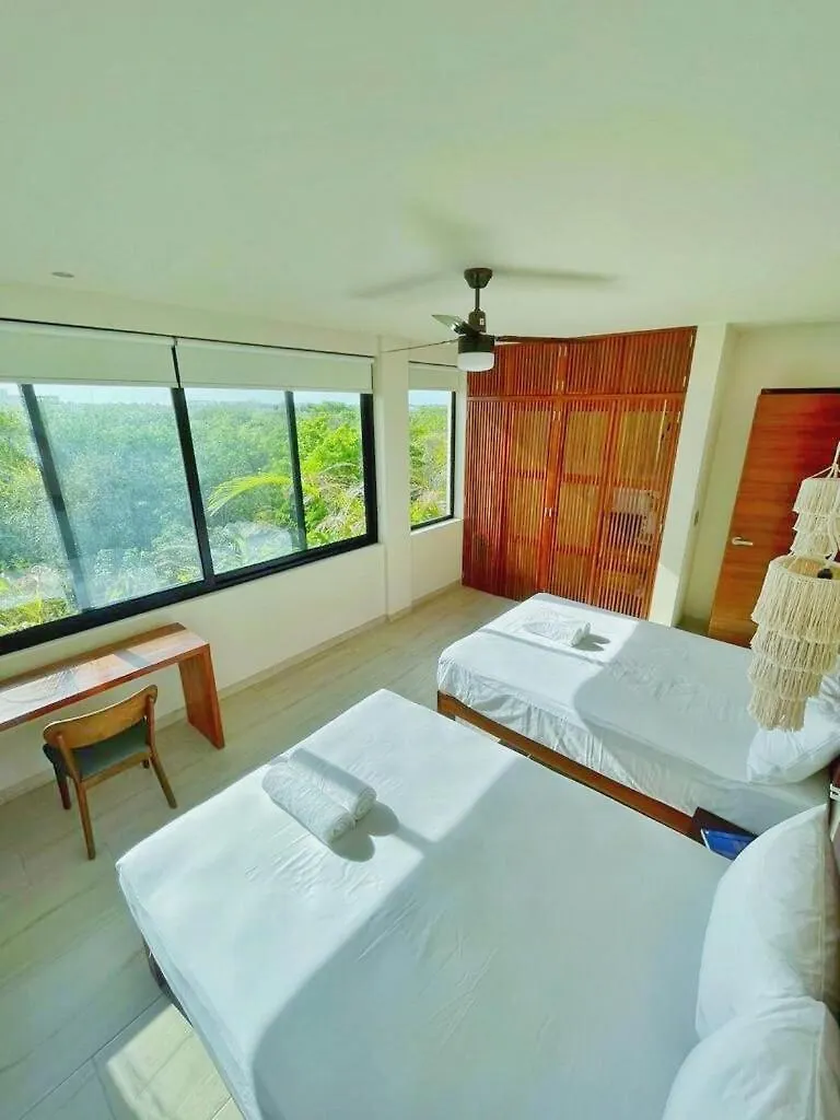Tulum La Veleta Condo Best Sunrises & Jungle View Near Holistika Daire